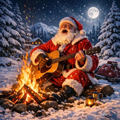 singender Weihnachtsmann